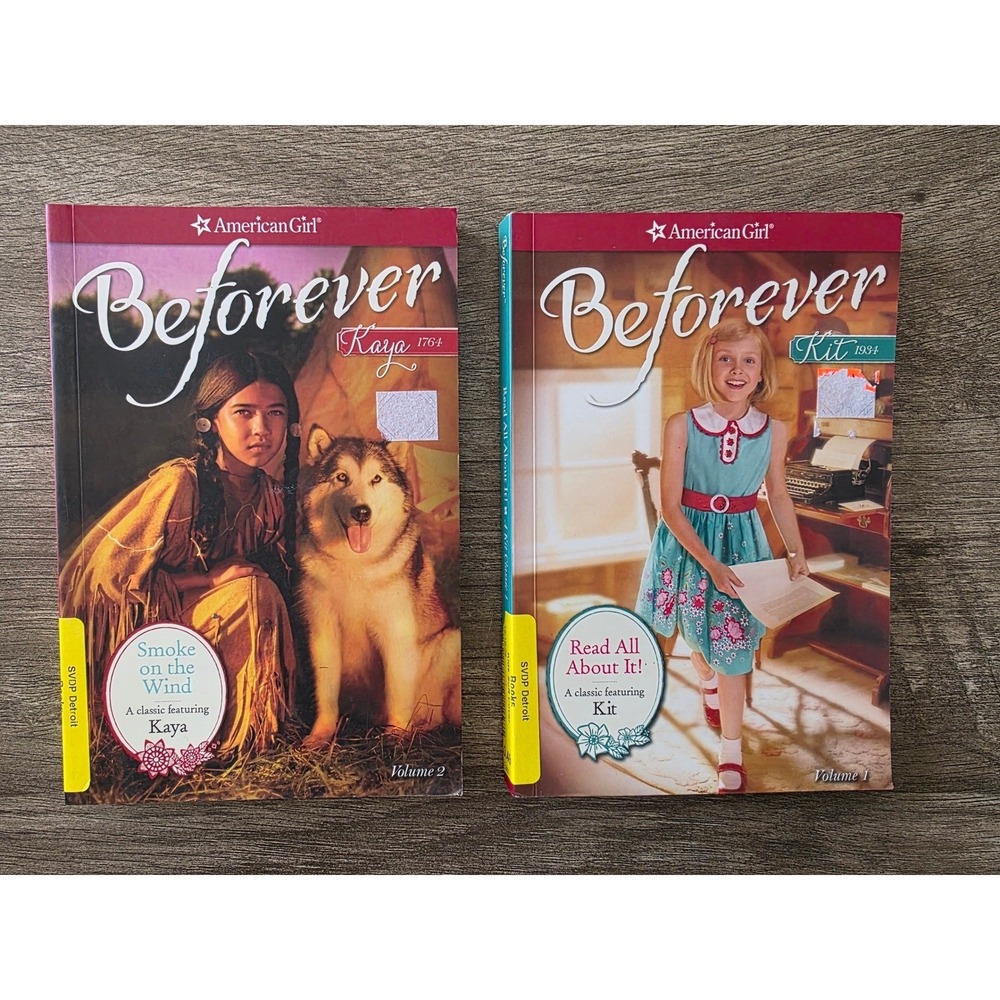 American Girl BeForever Books Kaya Smoke on the Wind Kit Read All About It Lot 2